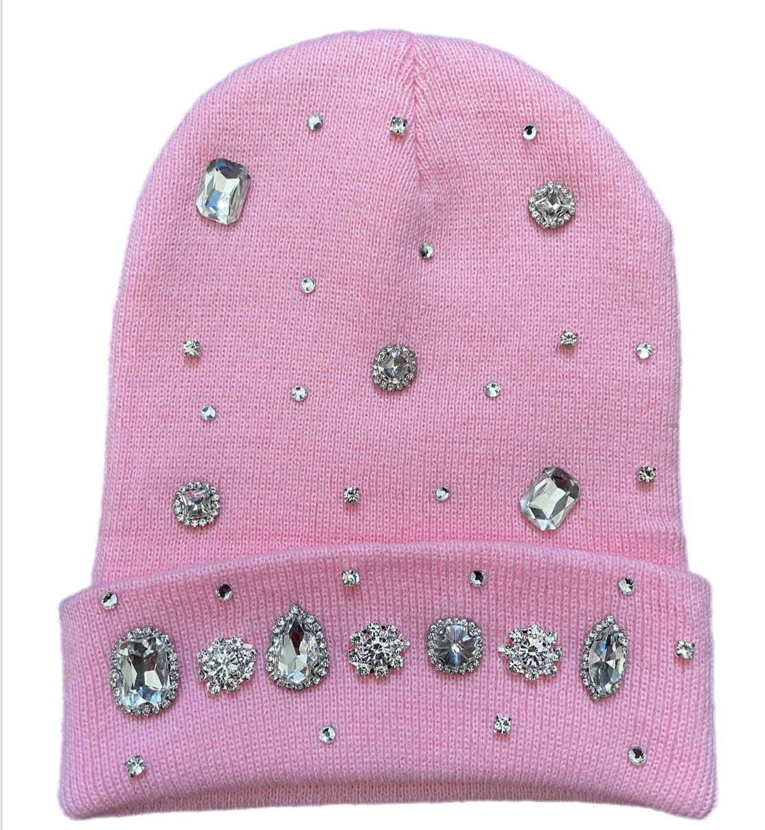 Pink Crystal Beanie