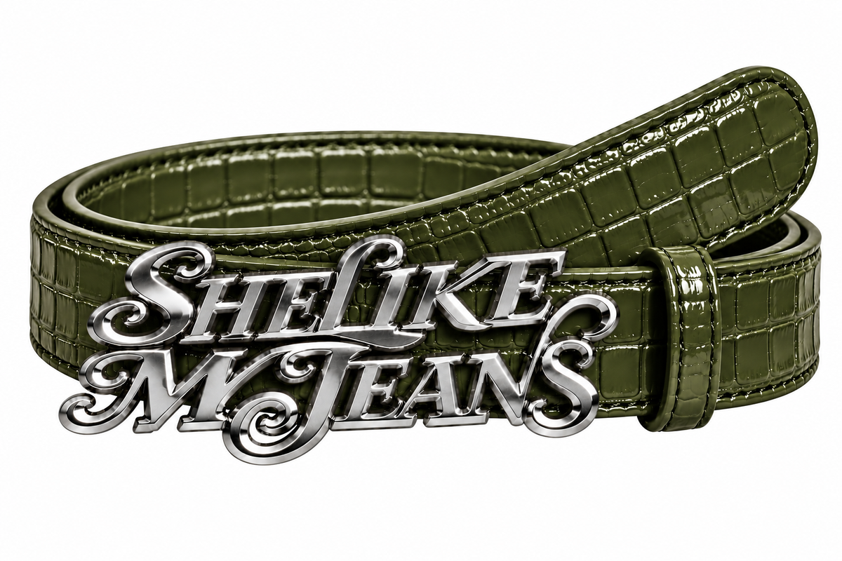 Olive green Shelikemyjeans belt