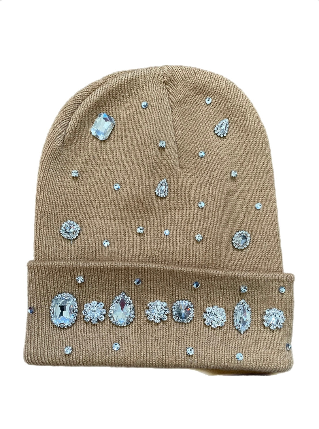 Coffee brown stone beanie