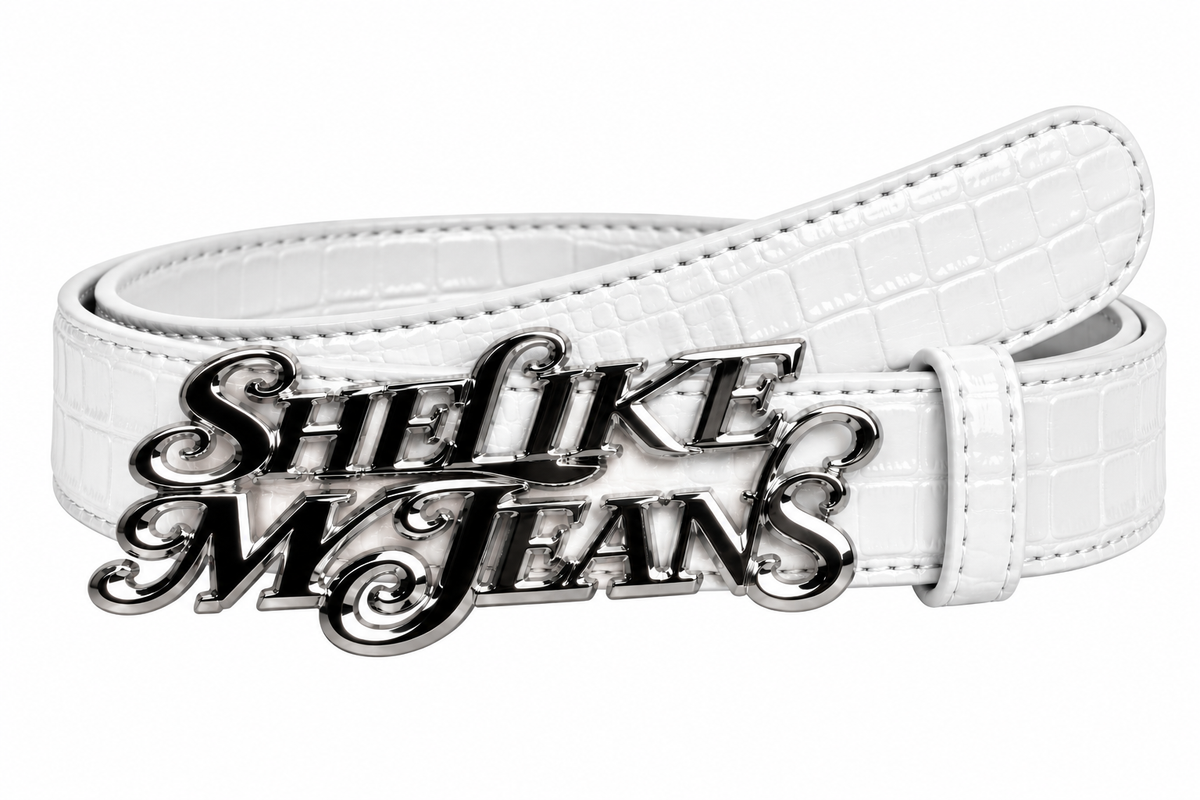 White Shelikemyjeans belt