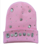 Pink Crystal Beanie