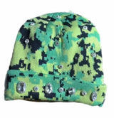 Off-Road Green Camo Crystal Beanie