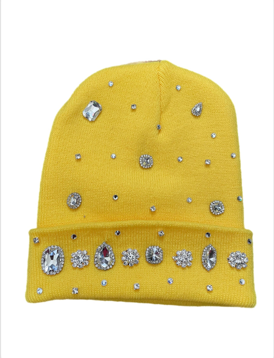 Yellow stone beanie