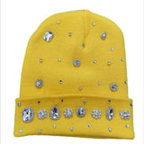 Yellow Crystal Beanie