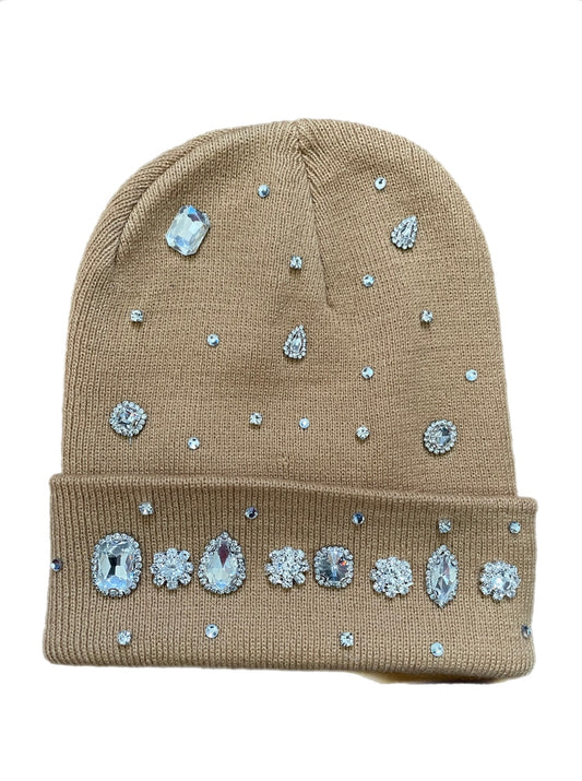 Coffee brown stone beanie