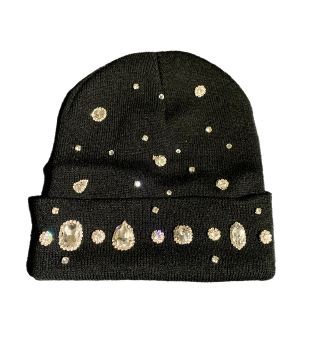 Black stone beanie