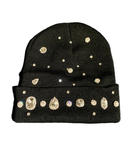 Black stone beanie