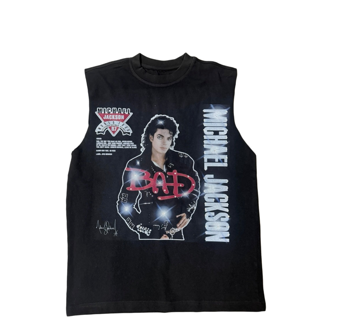 Black MJ cut off t shirt