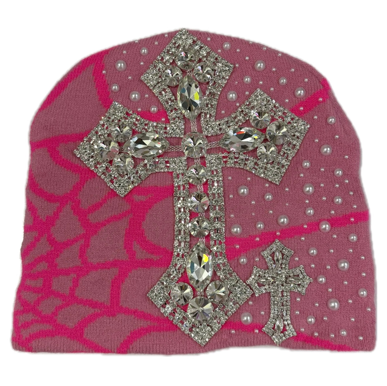 Light pink spider beanie